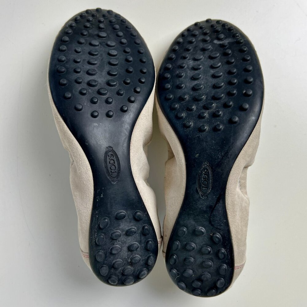 Tod's Suede Ballet Flats, 37.5, NWOT - Picture 6 of 9